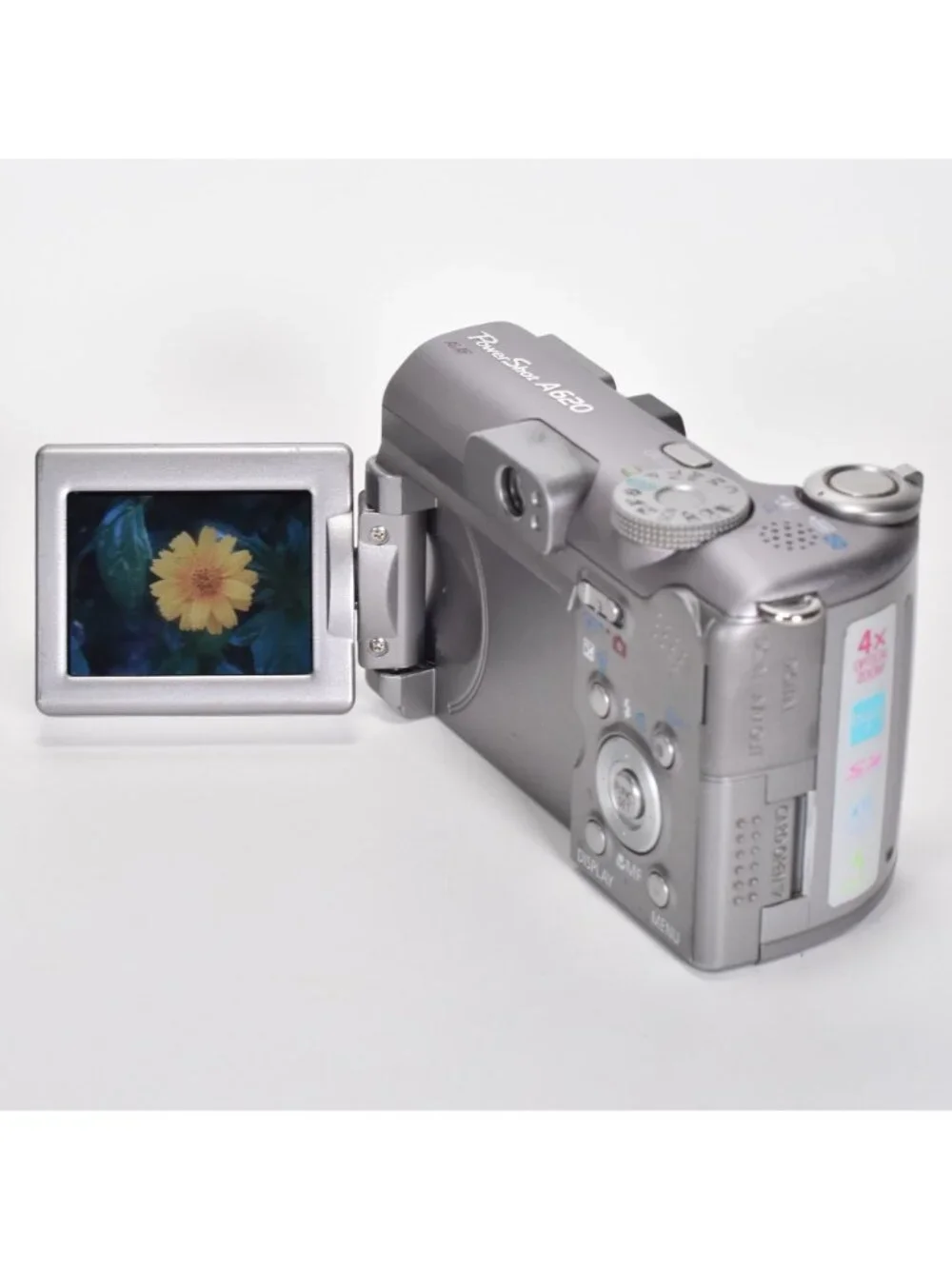 Canon Powershot A620 Digital Camera 7.1MP 4X Optical Zoom Video 2GB SD Card MINT